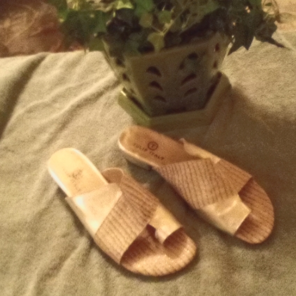 Tulip Italy sandals size 9 and color silver